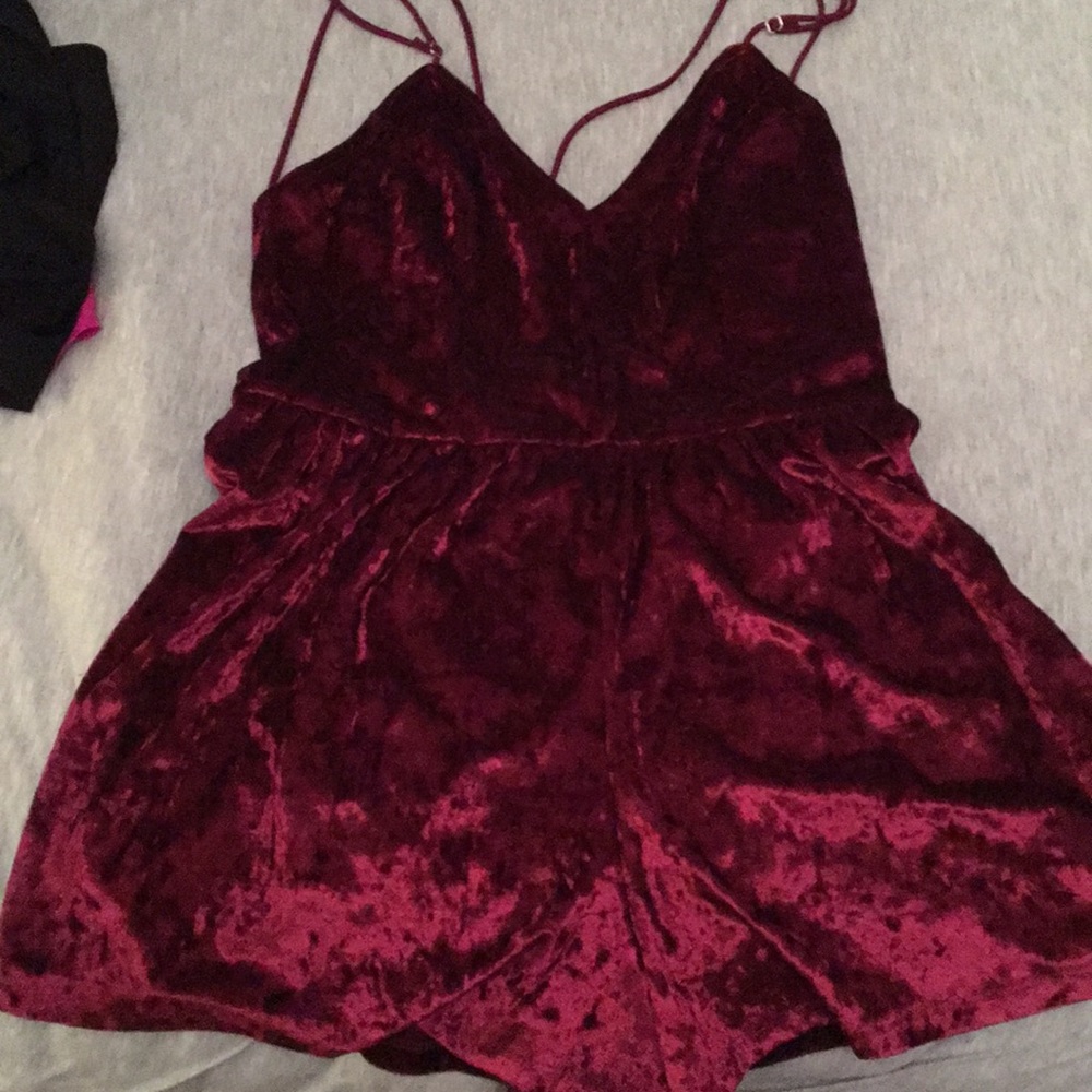 velvet romper